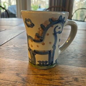 Hand-Painted M.A Hadley Horse Mug
